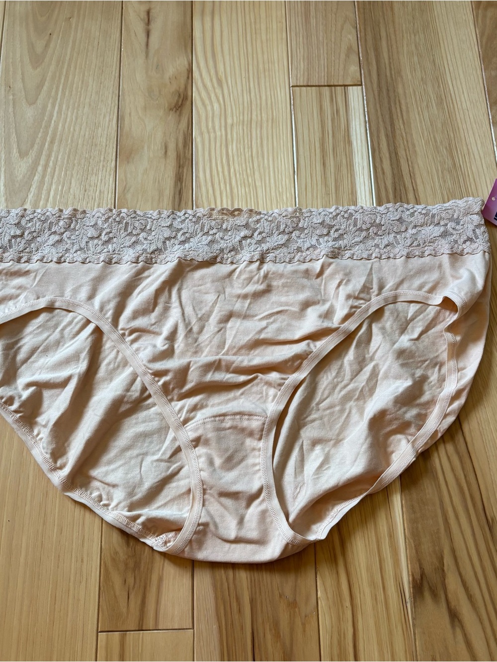 NEW Hanky Panky Plus Cotton French Brief Lace Trim Underwear